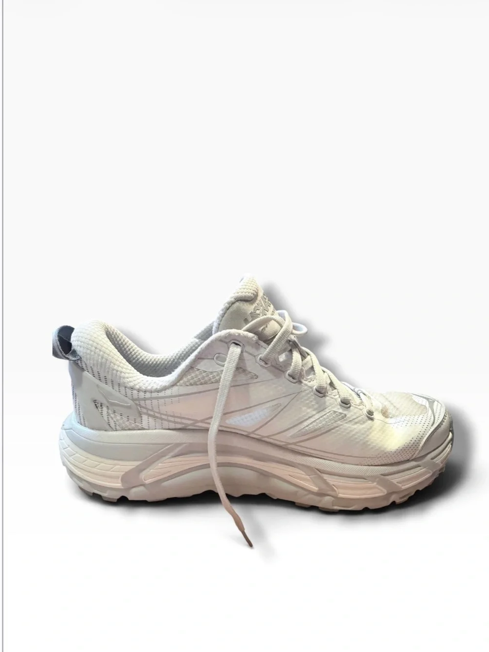 Hoka One One Women's All-White Athletic Running Shoes